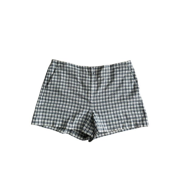 ANN TAYLOR LOFT Blue White Plaid Shorts Size 14 - Picture 8 of 9